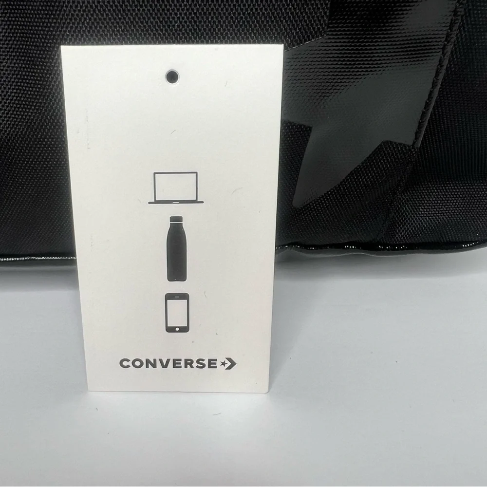 Converse Black Speed 2 Unisex Black Polyester Backpack One‎ Size | NEW/NWT!!🎒🖤